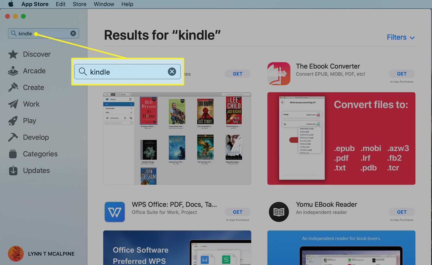 log out from kindle for mac